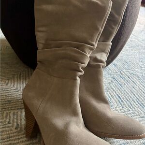 Elegant Tan and Brown Knee-High Women's Boots